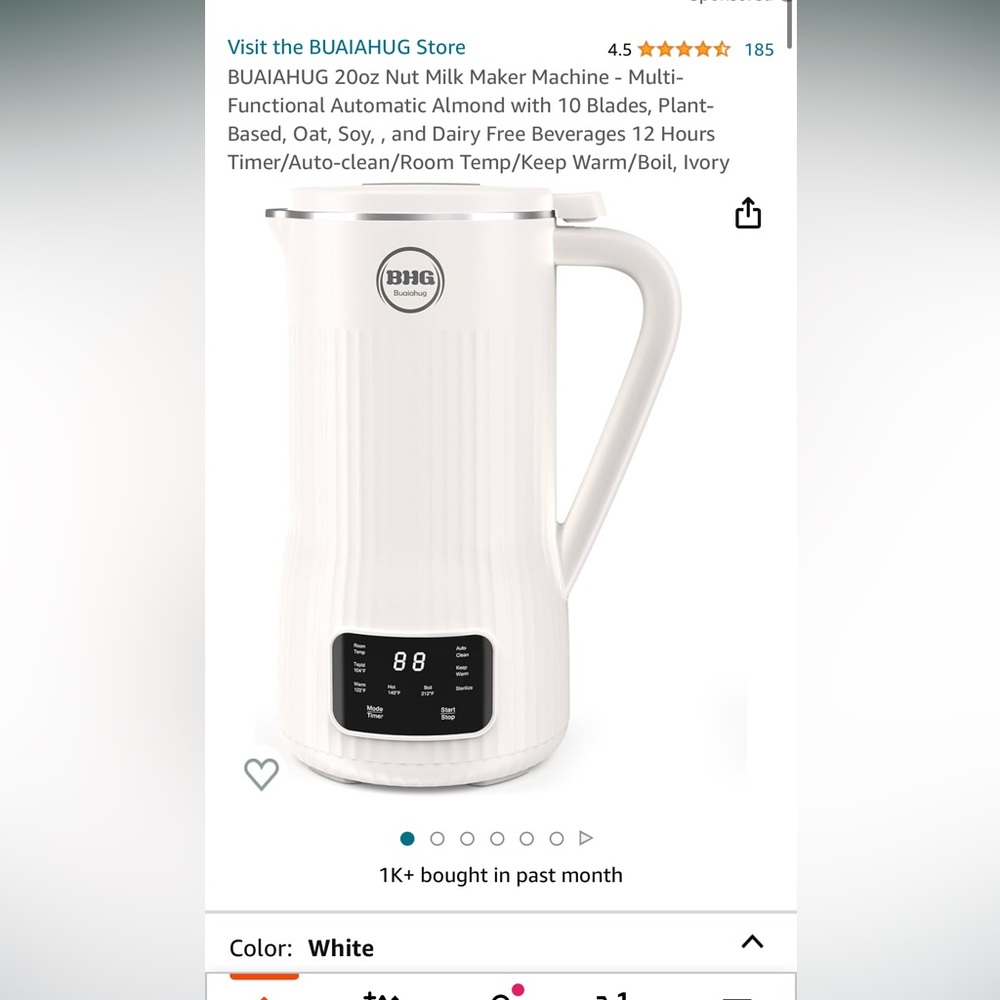 Automatic Nut Milk Maker
